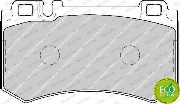 Ferodo FDB1809 - Тормозные колодки, дисковые, комплект parts5.com