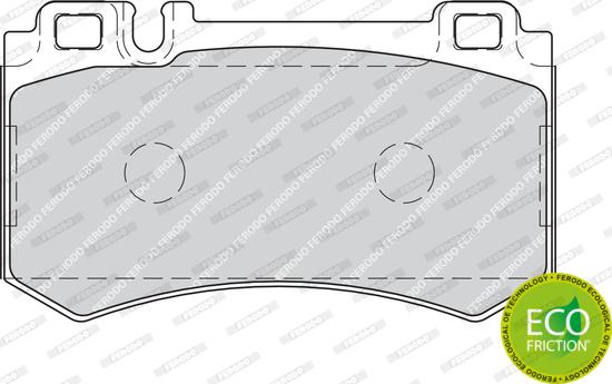 Ferodo FDB1809 - Тормозные колодки, дисковые, комплект parts5.com