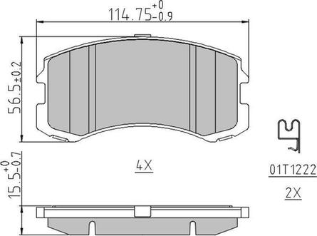 Ferodo FDB1886 - Тормозные колодки, дисковые, комплект parts5.com