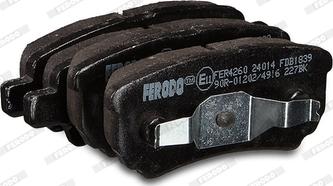 Ferodo FDB1839 - Тормозные колодки, дисковые, комплект parts5.com