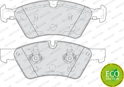 Ferodo FDB1830 - Тормозные колодки, дисковые, комплект parts5.com