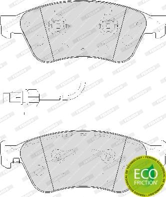 Ferodo FDB1832 - Тормозные колодки, дисковые, комплект parts5.com