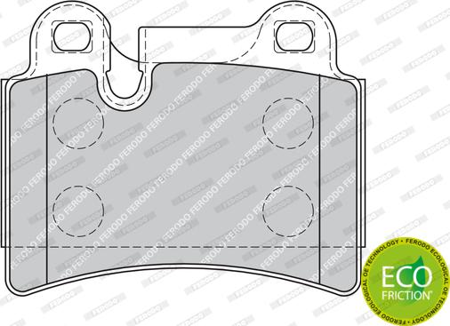 Ferodo FDB1878 - Тормозные колодки, дисковые, комплект parts5.com