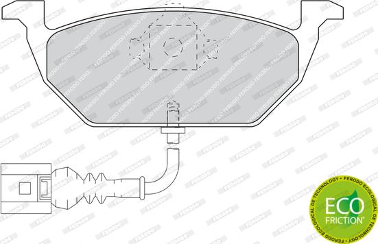 Ferodo FDB1398 - Тормозные колодки, дисковые, комплект parts5.com