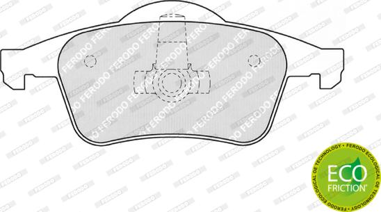 Ferodo FDB1383 - Тормозные колодки, дисковые, комплект parts5.com