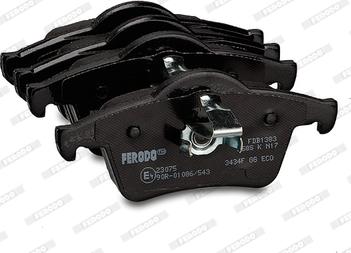 Ferodo FDB1383 - Тормозные колодки, дисковые, комплект parts5.com