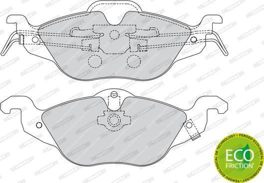 Ferodo FDB1293 - Тормозные колодки, дисковые, комплект parts5.com