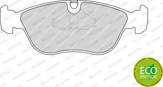 Ferodo FDB1285 - Тормозные колодки, дисковые, комплект parts5.com