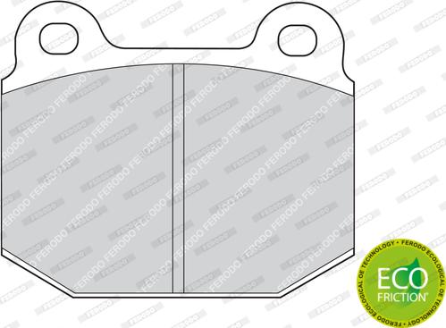 Ferodo FDB1282 - Тормозные колодки, дисковые, комплект parts5.com