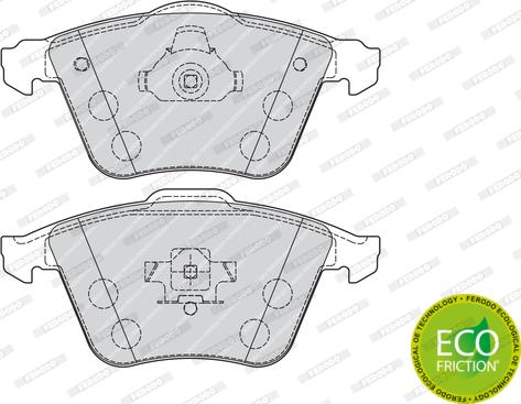 Ferodo FDB1706 - Тормозные колодки, дисковые, комплект parts5.com