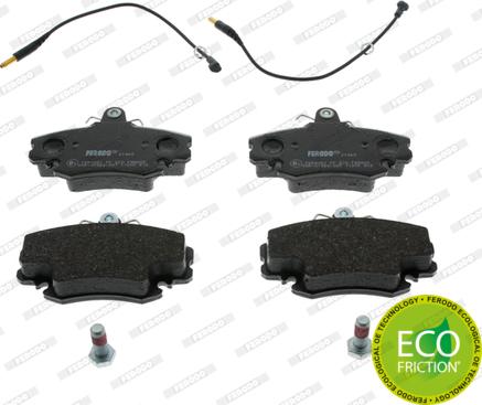 Ferodo FDB845 - Тормозные колодки, дисковые, комплект parts5.com