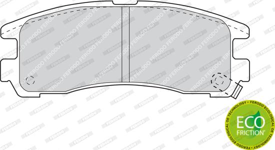 Ferodo FDB803 - Тормозные колодки, дисковые, комплект parts5.com