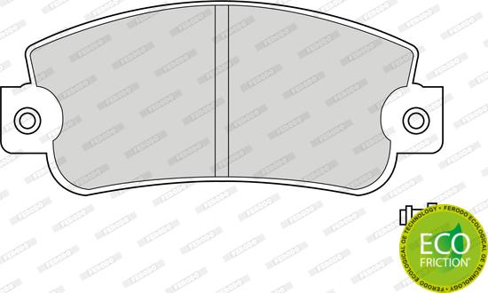 Ferodo FDB346 - Тормозные колодки, дисковые, комплект parts5.com