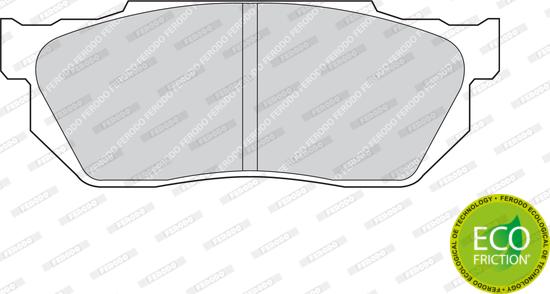 Ferodo FDB300 - Тормозные колодки, дисковые, комплект parts5.com