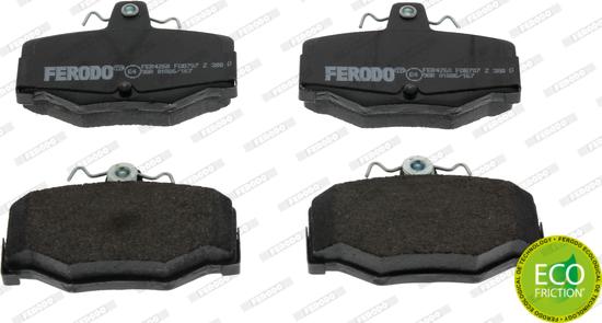 Ferodo FDB707 - Тормозные колодки, дисковые, комплект parts5.com