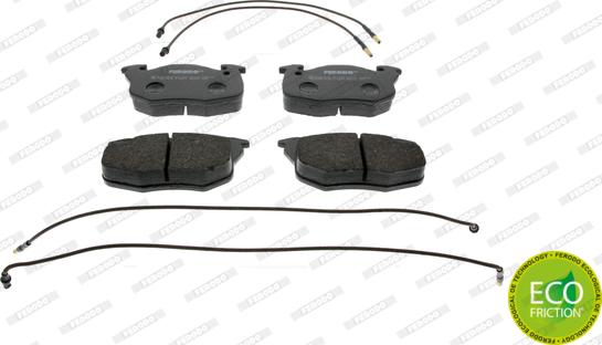 Ferodo FDB719 - Тормозные колодки, дисковые, комплект parts5.com