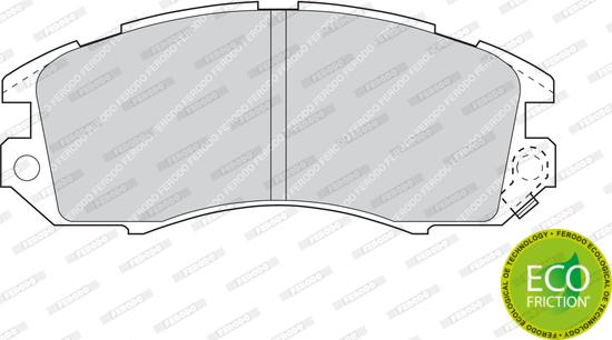 Ferodo FDB789 - Тормозные колодки, дисковые, комплект parts5.com