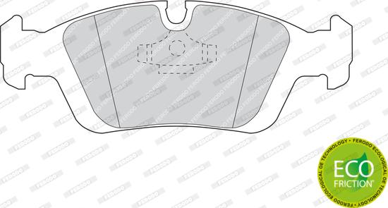 Ferodo FDB725 - Тормозные колодки, дисковые, комплект parts5.com