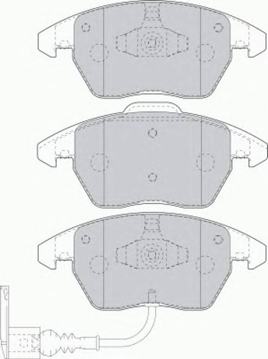 Ferodo FDS1641 - Тормозные колодки, дисковые, комплект parts5.com