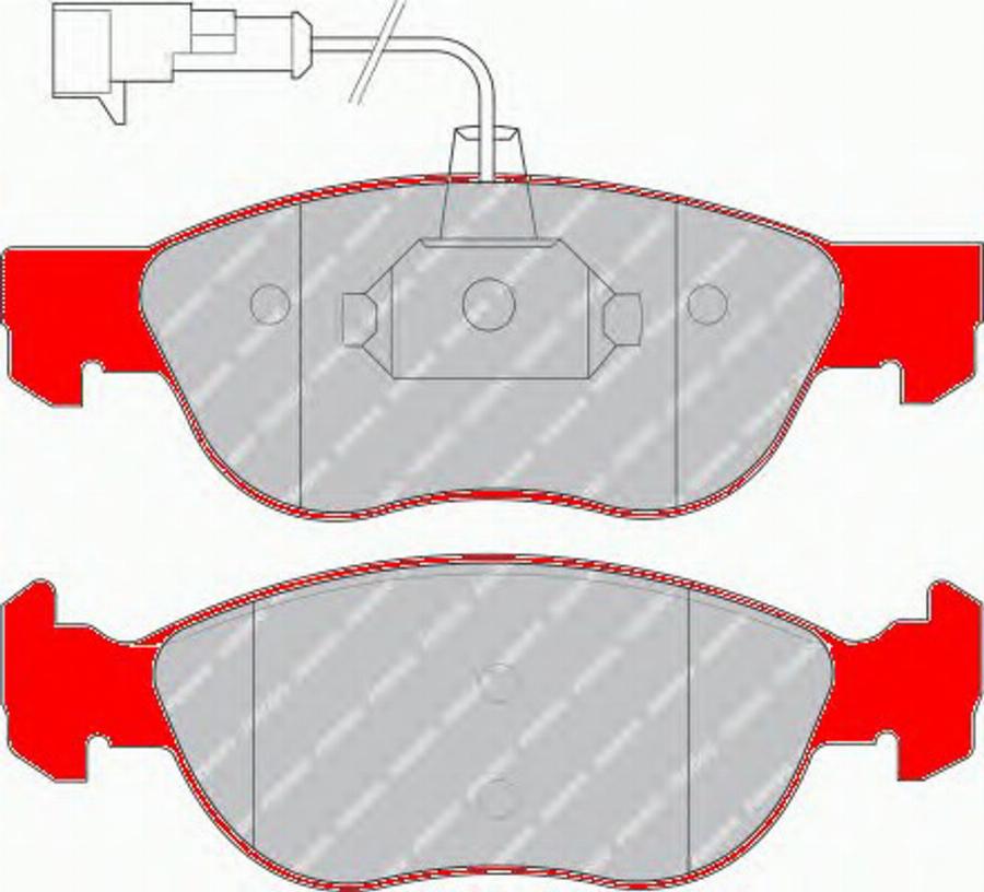 Ferodo FDS1056 - Тормозные колодки, дисковые, комплект parts5.com