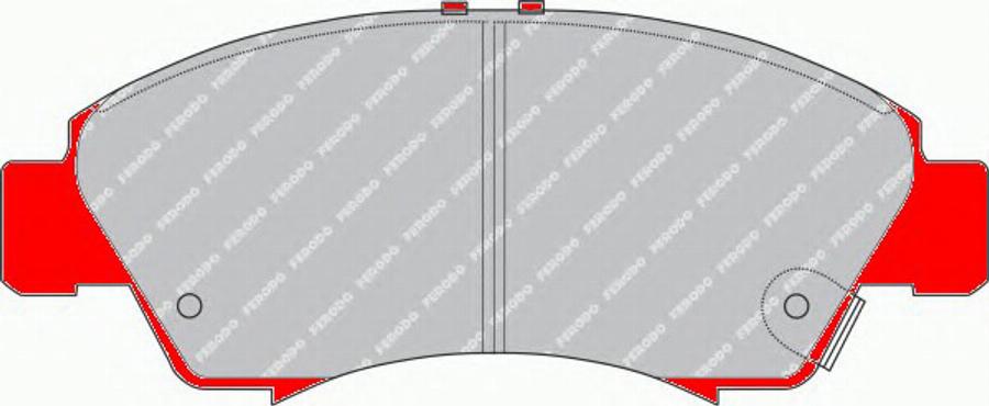 Ferodo FDS777 - Тормозные колодки, дисковые, комплект parts5.com