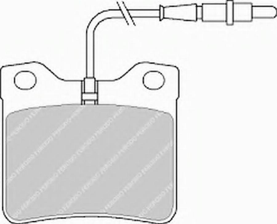 Ferodo FSL619 - Тормозные колодки, дисковые, комплект parts5.com