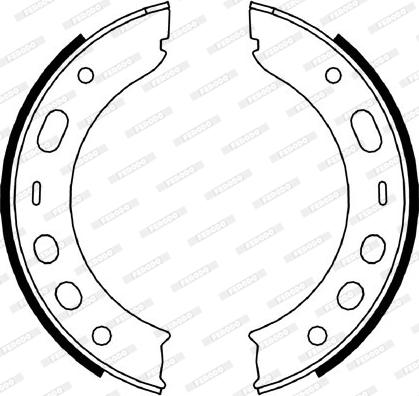 Ferodo FSB4056 - Комплект тормозов, ручник, парковка parts5.com