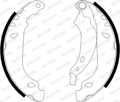 Ferodo FSB584 - Brake Shoe Set parts5.com