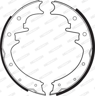 Ferodo FSB524 - Brake Shoe Set parts5.com