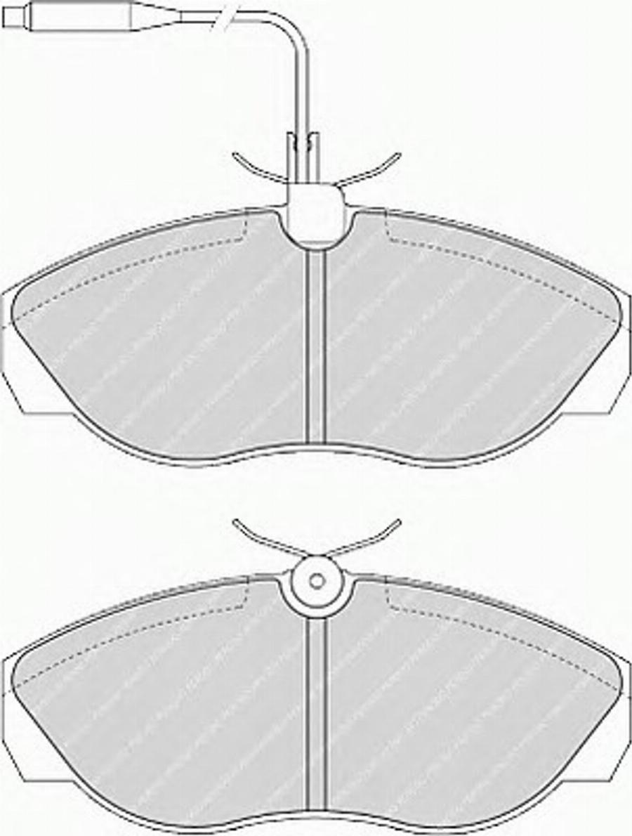 Ferodo FSL967 - Тормозные колодки, дисковые, комплект parts5.com