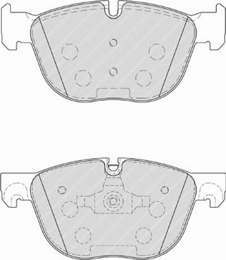 Ferodo FSL4052 - Тормозные колодки, дисковые, комплект parts5.com