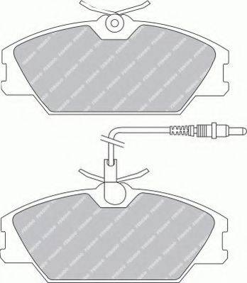 Ferodo FSL406 - Тормозные колодки, дисковые, комплект parts5.com