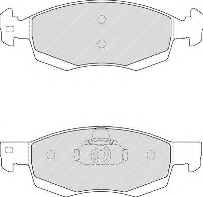 Ferodo FSL4035 - Тормозные колодки, дисковые, комплект parts5.com