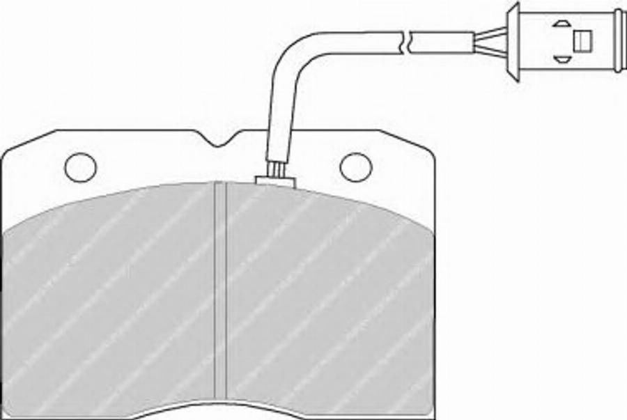 Ferodo FSL655 - Тормозные колодки, дисковые, комплект parts5.com