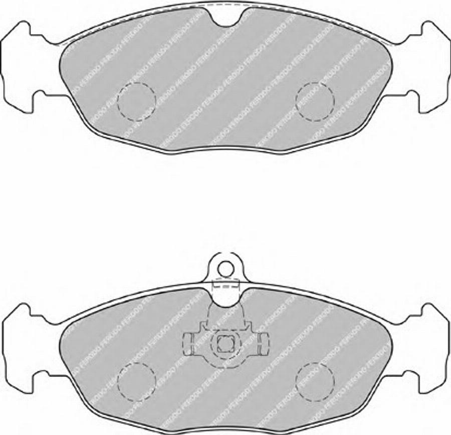 Ferodo FSL1903 - Тормозные колодки, дисковые, комплект parts5.com