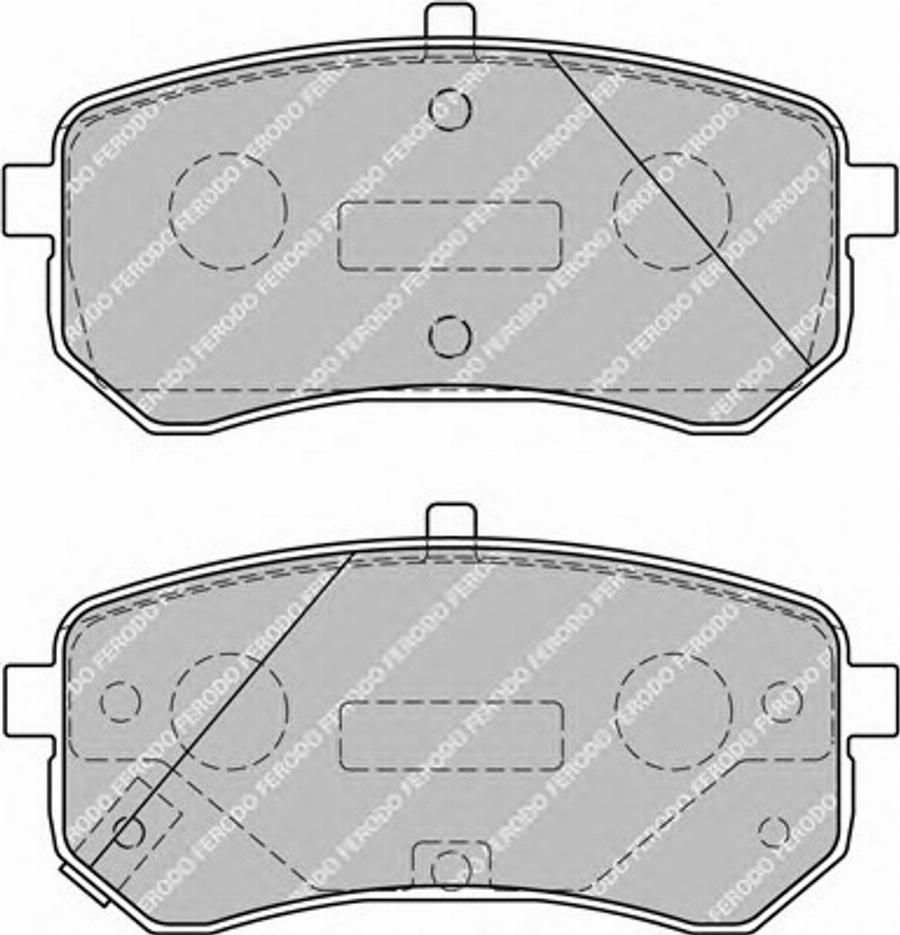 Ferodo FSL1902 - Тормозные колодки, дисковые, комплект parts5.com