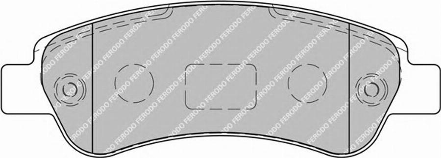 Ferodo FSL1927 - Тормозные колодки, дисковые, комплект parts5.com