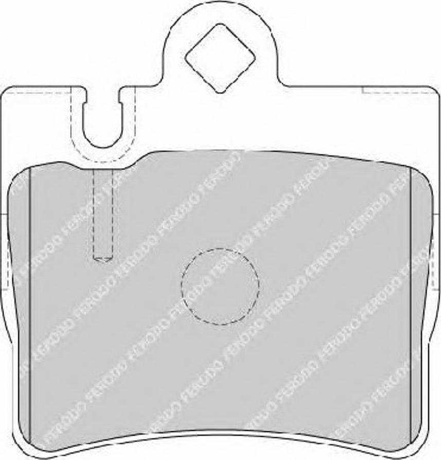 Ferodo FSL1427 - Тормозные колодки, дисковые, комплект parts5.com