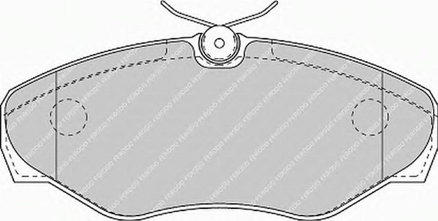 Ferodo FSL1515 - Тормозные колодки, дисковые, комплект parts5.com