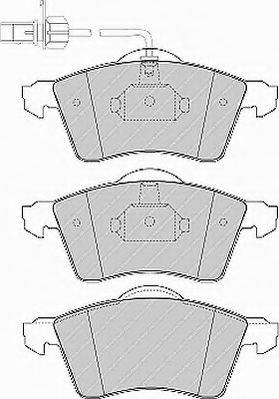 Ferodo FSL1518 - Тормозные колодки, дисковые, комплект parts5.com