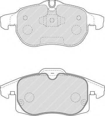 Ferodo FSL1520 - Тормозные колодки, дисковые, комплект parts5.com