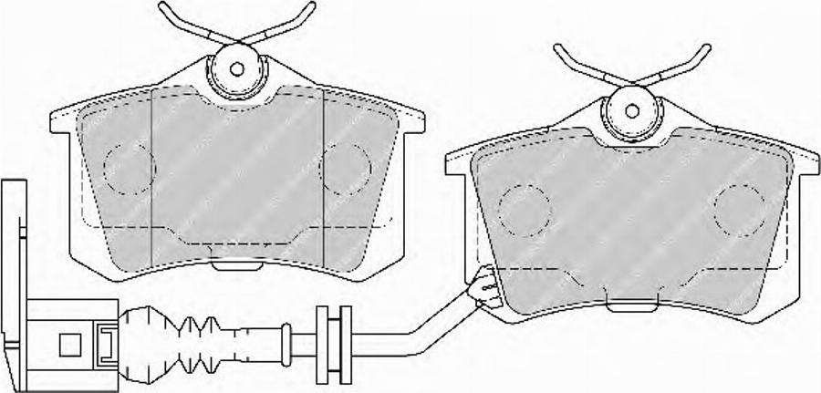 Ferodo FSL1645 - Тормозные колодки, дисковые, комплект parts5.com