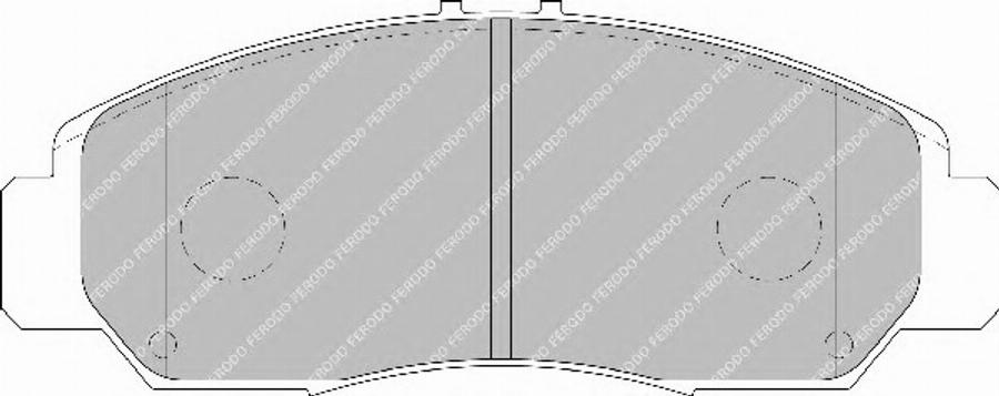 Ferodo FSL1669 - Тормозные колодки, дисковые, комплект parts5.com