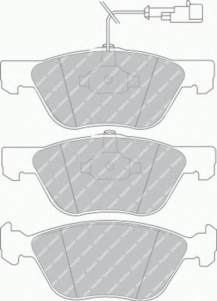 Ferodo FSL1052 - Тормозные колодки, дисковые, комплект parts5.com