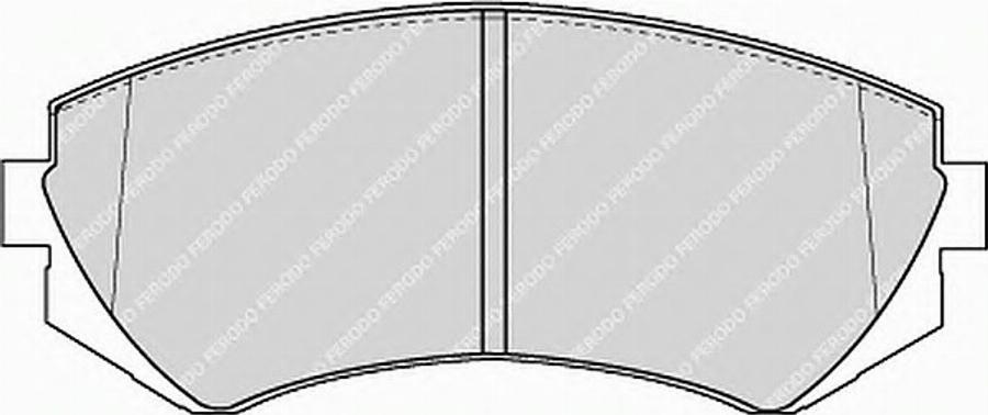 Ferodo FSL1166 - Тормозные колодки, дисковые, комплект parts5.com