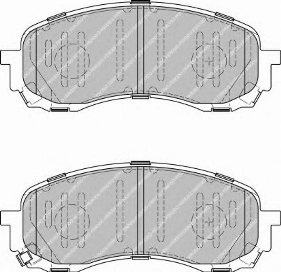 Ferodo FSL1863 - Тормозные колодки, дисковые, комплект parts5.com