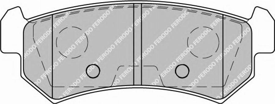 Ferodo FSL1889 - Тормозные колодки, дисковые, комплект parts5.com