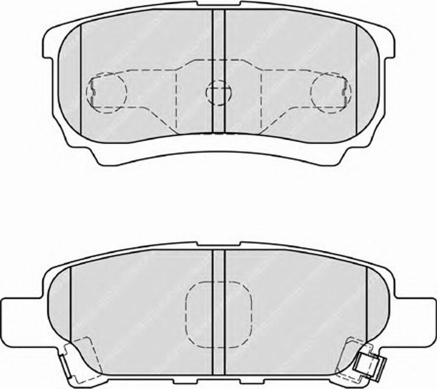 Ferodo FSL1839 - Тормозные колодки, дисковые, комплект parts5.com