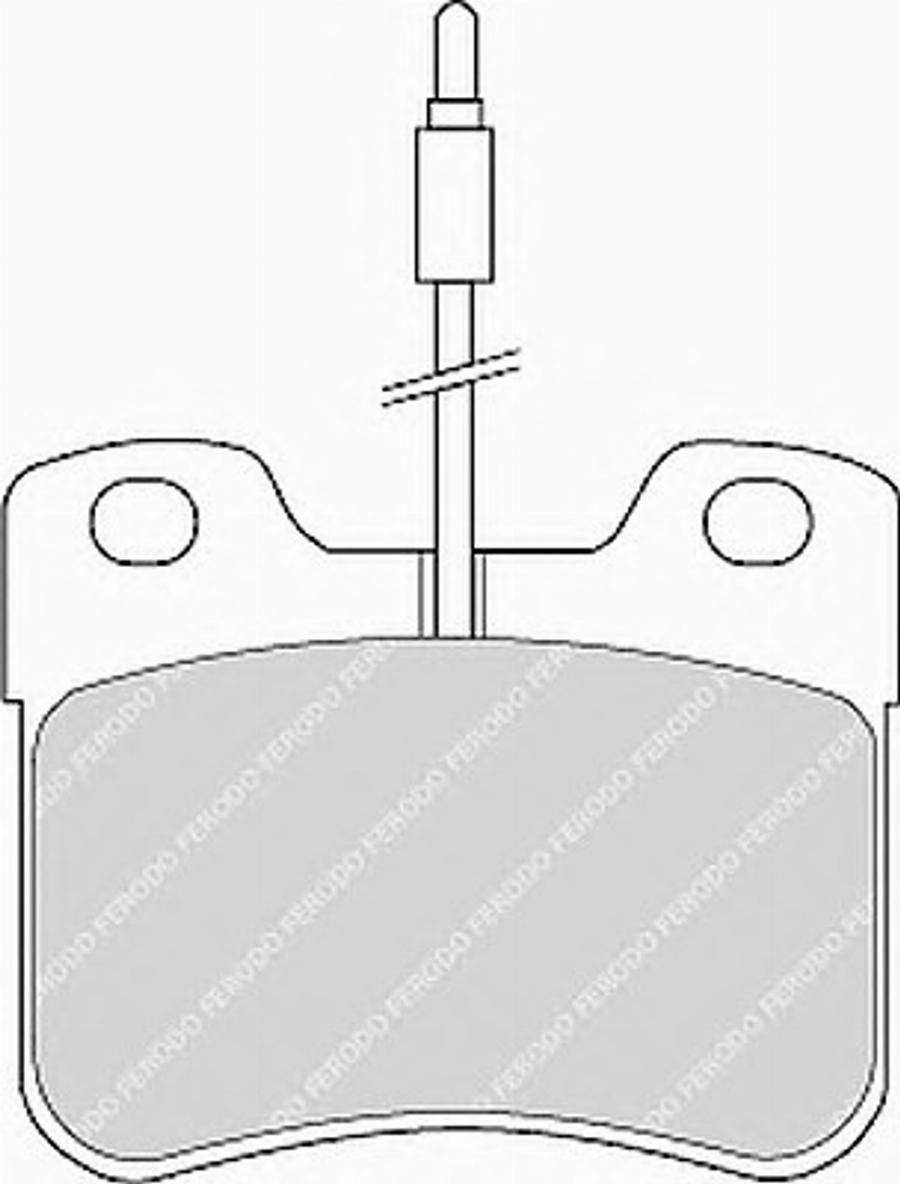 Ferodo FSL745 - Тормозные колодки, дисковые, комплект parts5.com