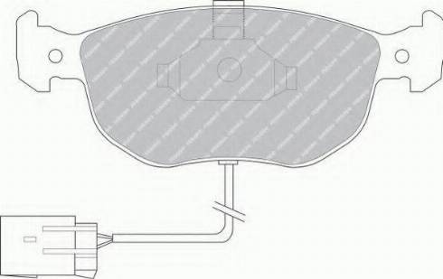 Ferodo FSL767 - Тормозные колодки, дисковые, комплект parts5.com